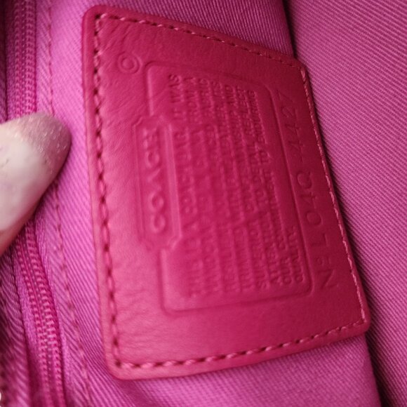 Euc Vintage Coach Hampton Y2K Daisy Pink Handbag Satche Pursel - Picture 14 of 14